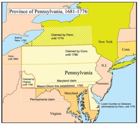 ペンシルベニア植民地設立：イギリス王室の土地譲渡と北米における宗教的自由の実現